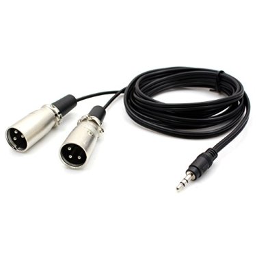 woChargerTM-18M-6FT-Stereo-35mm-Male-Plug-18-to-Dual-2-XLR-Male-Y-Splitter-Patch-cable-cord-adapter-For-MicrophoneiPhone-6iPhone-5s-5